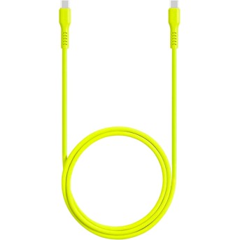 ttec USB-C - USB-C 60W PD/QC Fast Charging/Data Cable, 120cm, Neon Yellow в Metoo.kz - Metoo (2)