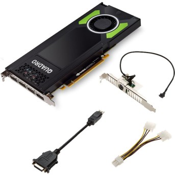 PNY NVIDIA Video Card Quadro P4000 GDDR5 8GB/<wbr>256bit, 1792 CUDA Cores, PCI-E 3.0 x16, 4xDP, Cooler, Single Slot (DP-DVI-D Cable, 8 pin Power Cable, Stereo Connector Bracket included) - Metoo (1)