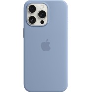 iPhone 15 Pro Max Silicone Case with MagSafe - Winter Blue,Model A3126