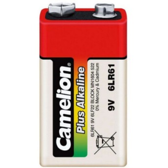 Батарейка CAMELION Plus Alkaline 6LR61-BP1 - Metoo (2)