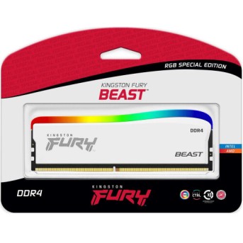 ОЗУ Kingston Fury Beast White RGB KF436C18BWA/<wbr>16 (DIMM, DDR4, 16 Гб, 3600 МГц) - Metoo (3)