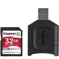 Флеш (Flash) карты Kingston Canvas React Plus + USB Adapter MLPR2/<wbr>32GB (32 ГБ)