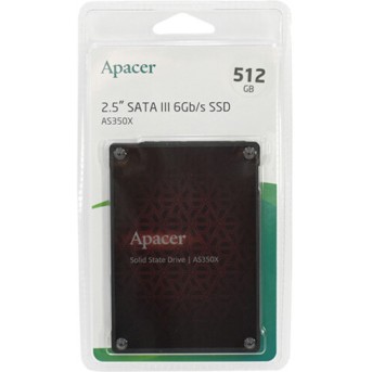 Внутренний жесткий диск Apacer AS350X AP512GAS350XR-1 (SSD (твердотельные), 512 ГБ, 2.5 дюйма, SATA) - Metoo (3)