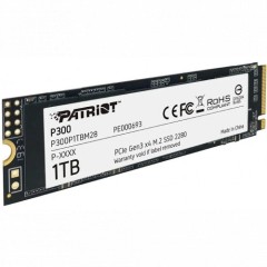 Внутренний жесткий диск Patriot P300 P300P1TBM28 (SSD (твердотельные), 1 ТБ, M.2, NVMe)