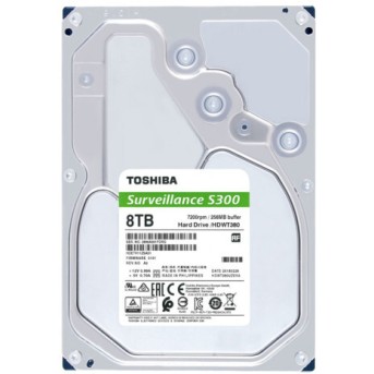 Внутренний жесткий диск Toshiba S300 HDWT380UZSVA (HDD (классические), 8 ТБ, 3.5 дюйма, SATA) - Metoo (1)