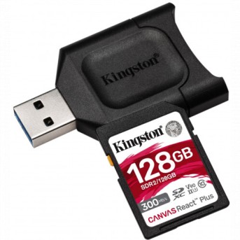 Флеш (Flash) карты Kingston Canvas React Plus SDR2/<wbr>128GB (128 ГБ) - Metoo (1)