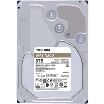 Внутренний жесткий диск Toshiba N300 HDWG180UZSVA (HDD (классические), 8 ТБ, 3.5 дюйма, SATA) - Metoo (3)
