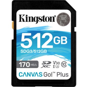 Флеш (Flash) карты Kingston 512Gb SDXC, UHS-I Class U3 V30 SDG3/<wbr>512GB (512 ГБ) - Metoo (1)
