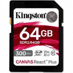 Флеш (Flash) карты Kingston Canvas React Plus SDR2/<wbr>64GB (64 ГБ)