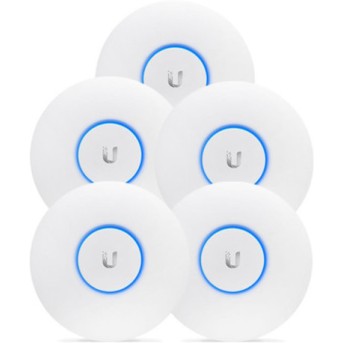 WiFi точка доступа Ubiquiti UAP-AC-LR-5 10/<wbr>100/<wbr>1000BASE-TX белый - Metoo (1)