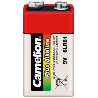 Батарейка CAMELION Plus Alkaline 6LR61-BP1 - Metoo (1)