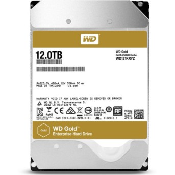 Внутренний жесткий диск Western Digital Gold WD121KRYZ (12 Тб, 3.5 дюйма, SATA, HDD (классические)) - Metoo (1)