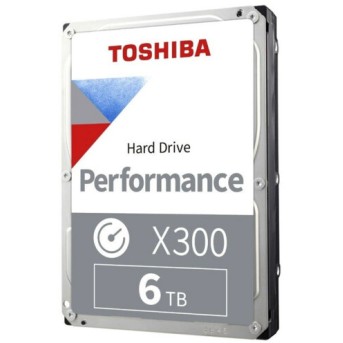 Внутренний жесткий диск Toshiba TOSHIBA X300 HDWR460UZSVA (HDD (классические), 6 ТБ, 3.5 дюйма, SATA) - Metoo (2)