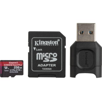 Флеш (Flash) карты Kingston 256Gb microSDXC, UHS-II Class U3 V30 A2 MLPMR2/<wbr>256GB (256 ГБ) - Metoo (1)