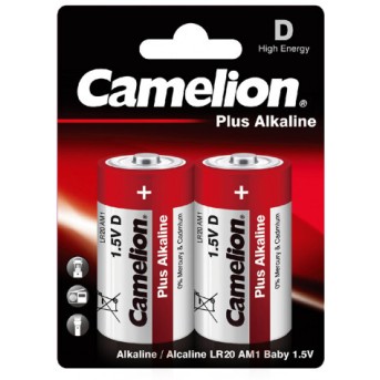 Батарейка CAMELION LR20-BP2 Plus Alkaline - Metoo (1)