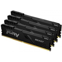 ОЗУ Kingston Fury Beast 4x16 KF426C16BB1K4/<wbr>64 (DIMM, DDR4, 16 ГБ x 4, 2666 МГц)