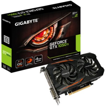 Видеокарта Gigabyte GeForce GTX 1050 Ti OC GV-N105TOC-4GD (4 Гб) - Metoo (1)