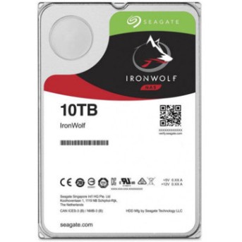 Жесткий диск HDD 10Tb Seagate IronWolf NAS ST10000VN0008, 3.5", 256Mb, SATA III - Metoo (1)