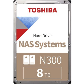 Внутренний жесткий диск Toshiba N300 HDWG180UZSVA (HDD (классические), 8 ТБ, 3.5 дюйма, SATA) - Metoo (1)