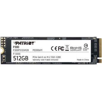 Внутренний жесткий диск Patriot P300 P300P512GM28 (SSD (твердотельные), 512 ГБ, M.2, PCIe) - Metoo (2)