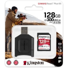 USB флешка (Flash) Kingston Canvas React Plus UHS-II SDXC 128GB MLPR2/<wbr>128GB