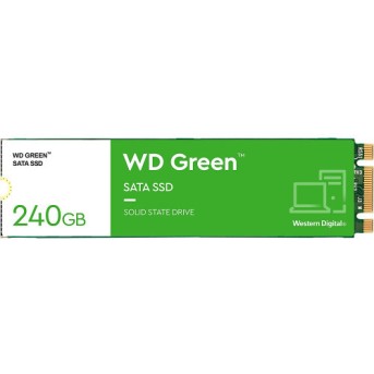 Внутренний жесткий диск Western Digital GREEN WDS240G3G0B (SSD (твердотельные), 240 ГБ, M.2, NVMe) - Metoo (1)