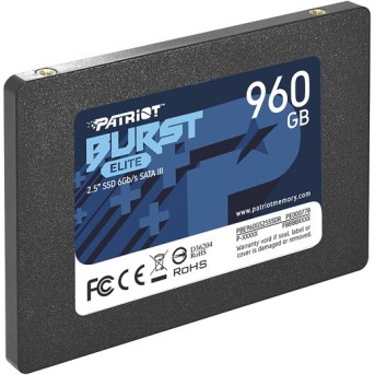 Внутренний жесткий диск Patriot Burst Elite PBE960GS25SSDR (SSD (твердотельные), 960 ГБ, 2.5 дюйма, SATA) - Metoo (1)