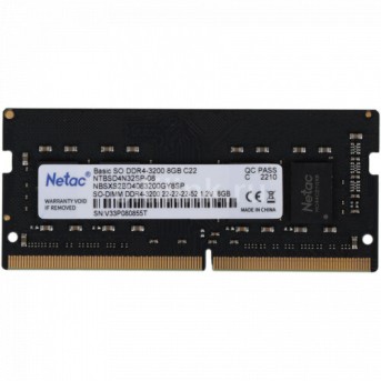 ОЗУ Netac Basic NTBSD4N32SP-08 (SO-DIMM, DDR4, 8 Гб, 3200 МГц) - Metoo (2)