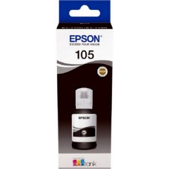 Контейнер с черными чернилами 105 EcoTank Epson C13T00Q140 140 мл..