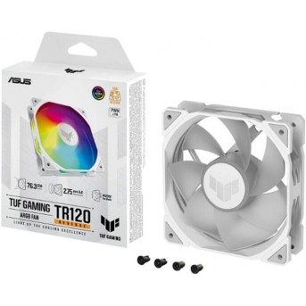 Комплект вентиляторов ASUS TUF GAMING TR120 ARGB REVERSE WHITE 3IN1 - Metoo (1)
