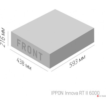 ИБП Ippon Innova RT II 10000 On-Line UPS 10000VA, 10000Вт, чист. синусоида, 6xC13+2xC19+КБ, USB/<wbr>RS232 , бат., LCD, 5U - Metoo (5)