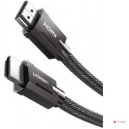 Кабель Ugreen HD135 HDMI M/M Round Cable Zinc Alloy Shell Braided 1.5m (Gray) 70320