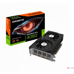 Видеокарта Gigabyte GeForce RTX 4060 WINDFORCE OC 8G, GDDR6, 128Bit Interface, 3072 Cuda Cores, HDMI, DP, BOX