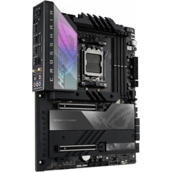 Сист. плата ASUS ROG CROSSHAIR X670E HERO, AM5, 4xDDR5, 2xPCI-E x16 , PCIe x1, 4xM.2, SATA, WIFI6E, BOX в Metoo.kz - Metoo (1)