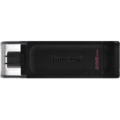USB Flash Kingston 256 GB, Data Traveler 70, USB 3.2, Type-C, Black, DT70/<wbr>256GB
