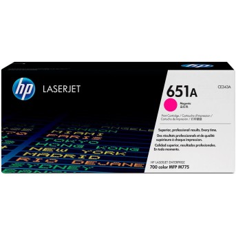 Пурпурный картридж с тонером HP 651A, 16 000 страниц для Color LaserJet, CE343A - Metoo (1)