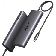 Hub UGREEN CM639 8-in-1 USB-C to 2*HDMI(4K@60Hz)+DP+2C2A+PD(100W 35625..