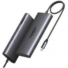 Hub UGREEN CM639 8-in-1 USB-C to 2*HDMI(4K@60Hz)+DP+2C2A+PD(100W 35625..