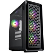 Кейс CUT593A-B, ATX Full Tower, E-ATX, ATX, M-ATX, Mini-ITX, USB3.0 x 2, Type-C, TG, Black