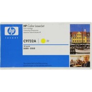 Картридж лазерный HP C9732A, Жёлтый, на 12000 страниц (5% заполнение) для HP Color LaserJet 5500, интелектуальный