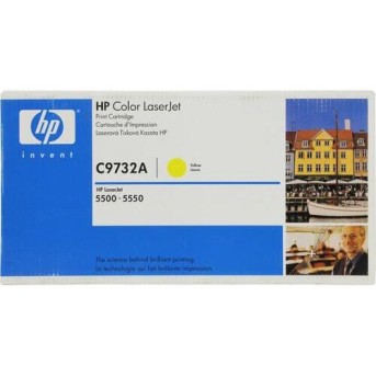 Картридж лазерный HP C9732A, Жёлтый, на 12000 страниц (5% заполнение) для HP Color LaserJet 5500, интелектуальный - Metoo (1)
