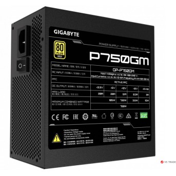 Блок питания GIGABYTE GP-P750GM 750W модульный, 80+ GOLD - Metoo (2)