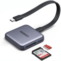 Картридер Ugreen CM898 USB-C Magnetic Card Reader (SD+TF+PD3.0)..