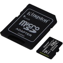 Карта памяти Kingston 256GB microSDXC Canvas Select Plus 100R A1 C10 Card + Adapter, SDCS2/<wbr>256GB