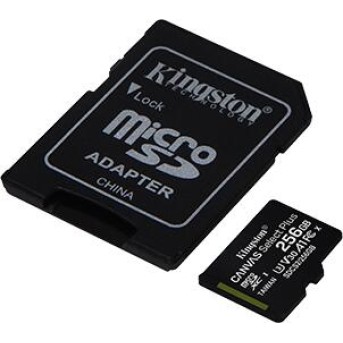 Карта памяти Kingston 256GB microSDXC Canvas Select Plus 100R A1 C10 Card + Adapter, SDCS2/<wbr>256GB - Metoo (1)