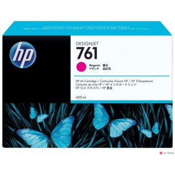 Картридж HP CM993A, №761, 400 мл, для HP Designjet T7100(CQ105A), пурпурный - Metoo (1)
