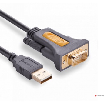 Кабель UGREEN CR104 USB to DB9 RS-232 Adapter Cable 1.5m, 20211 - Metoo (1)