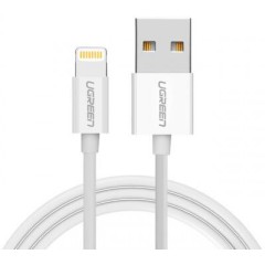 Кабель Ugreen US155 Lightning To USB 2.0 A Male Cable/<wbr>White 2M, 20730