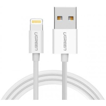 Кабель Ugreen US155 Lightning To USB 2.0 A Male Cable/<wbr>White 2M, 20730 - Metoo (1)
