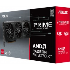 Видеокарта ASUS PRIME-RX9070XT-O16G, 16Gb GDDR6, 256 Bit, HDMI, DP, BOX